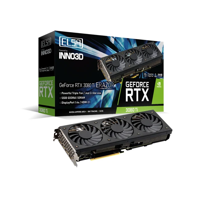 ELSA GeForce RTX 3080 Ti ERAZOR（GPU）