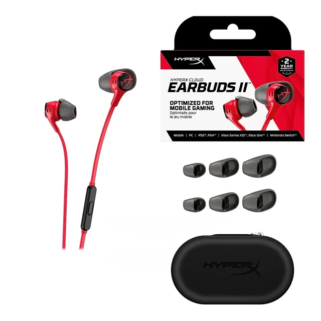 HyperX Cloud Earbuds II Red