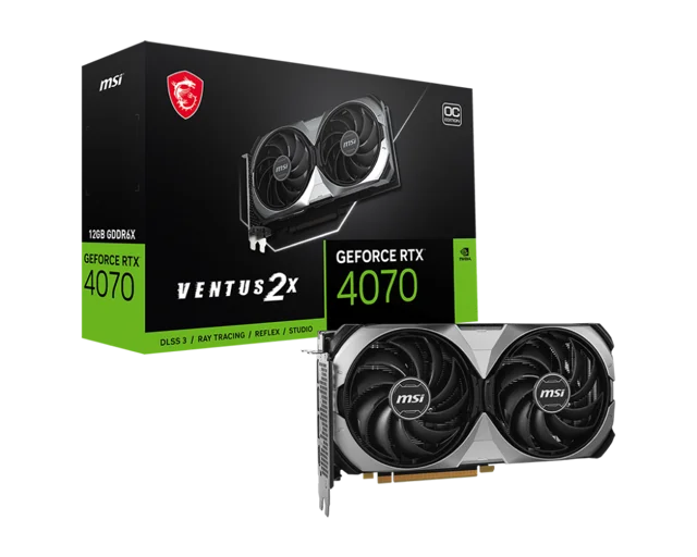 MSI GeForce RTX 4070 VENTUS 2X E 12G OC（GPU）